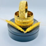 Altın Kaplama Aynalı Çizgisel Bilezik 2.00 cm 22 Ayar Bilezik 003