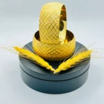 Altın Kaplama Simli Baklava  Bilezik 3.00 cm 22 Ayar Bilezik 007